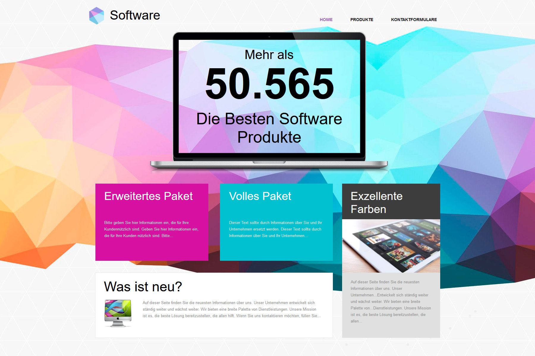 Webbuilder-Vorlage von Green für Internet-Dienstleitungen und andere Angebote
