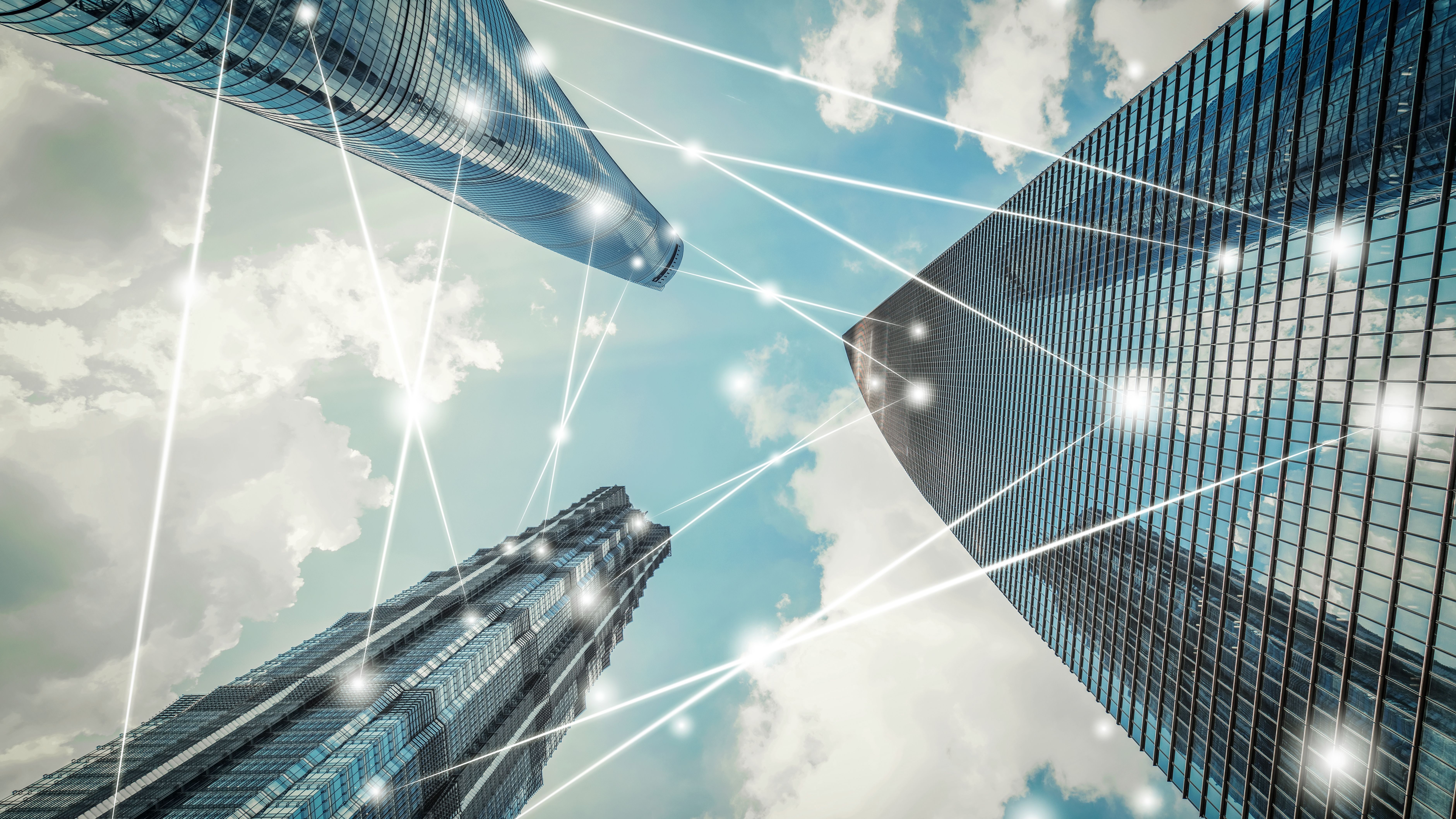 Connections between sky scrappers