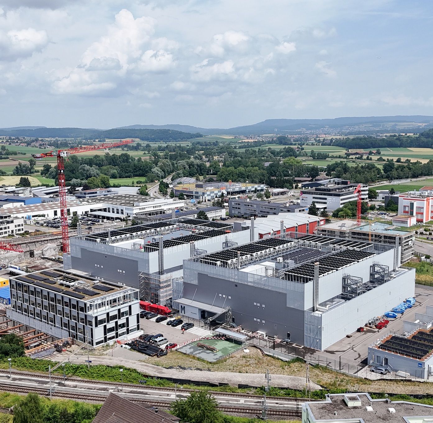 Vogelperspektive Green Metro-Campus Zürich 2025
